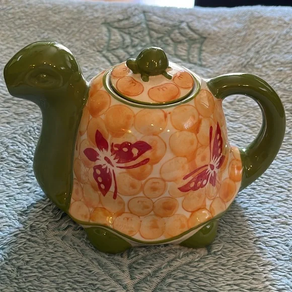 Pier one turtle teapot - Picture 2 of 4